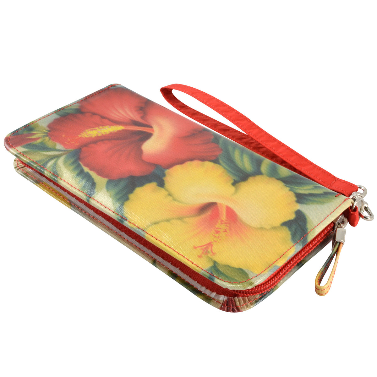 Market Street Passport Phone Wallet - Hibiscus – Alicia