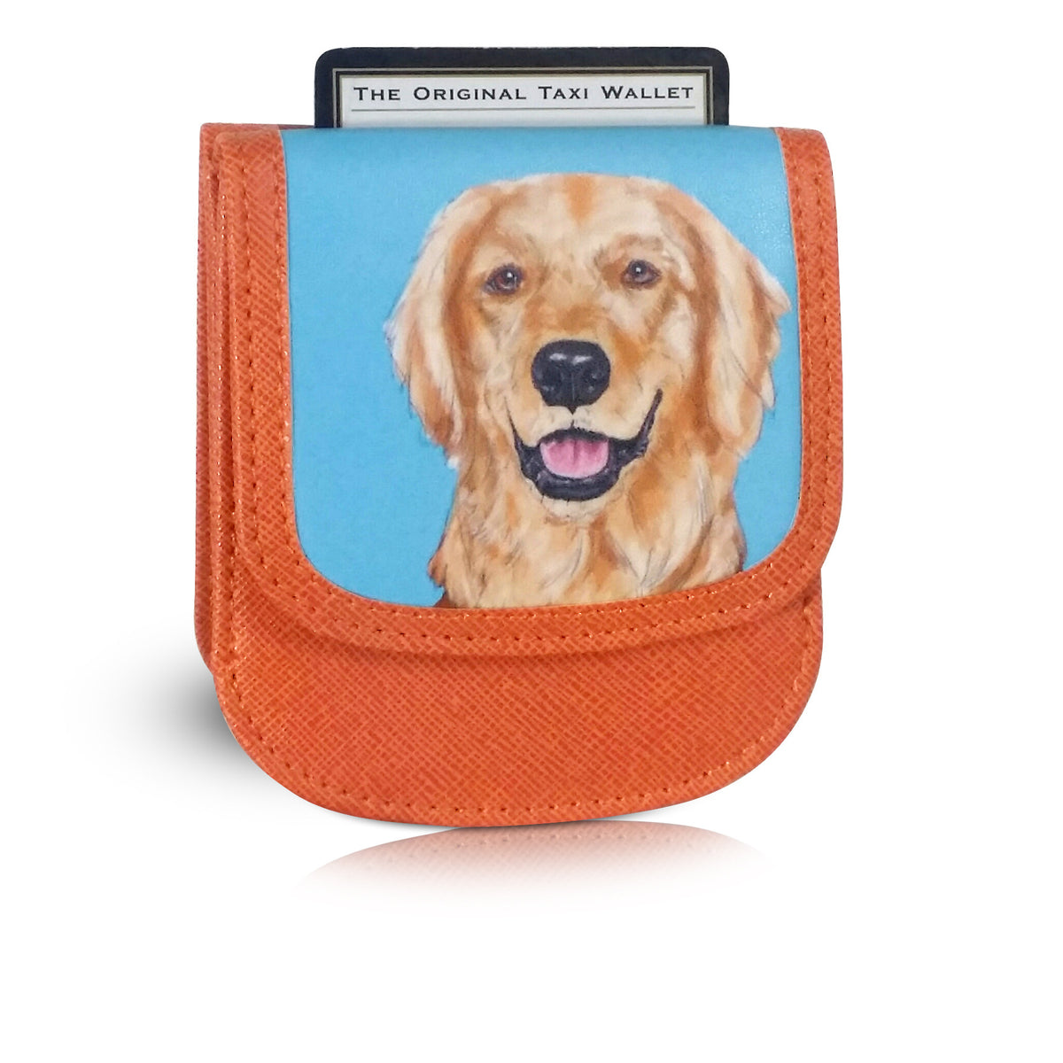 Golden Retriever Small Folding RFID Minimalist Card Wallet