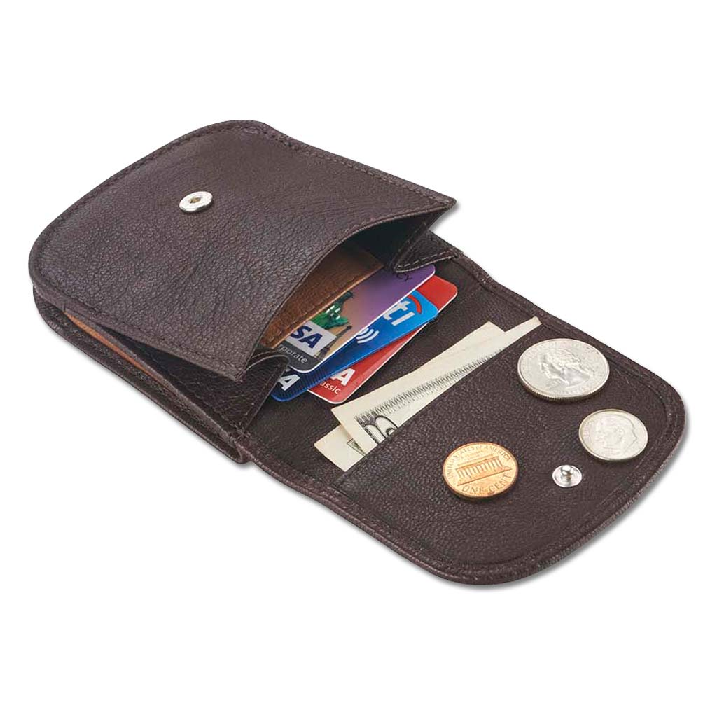 Taxi Wallet. Brown Leather Folding Wallet- Coins, Cards and Bills ...