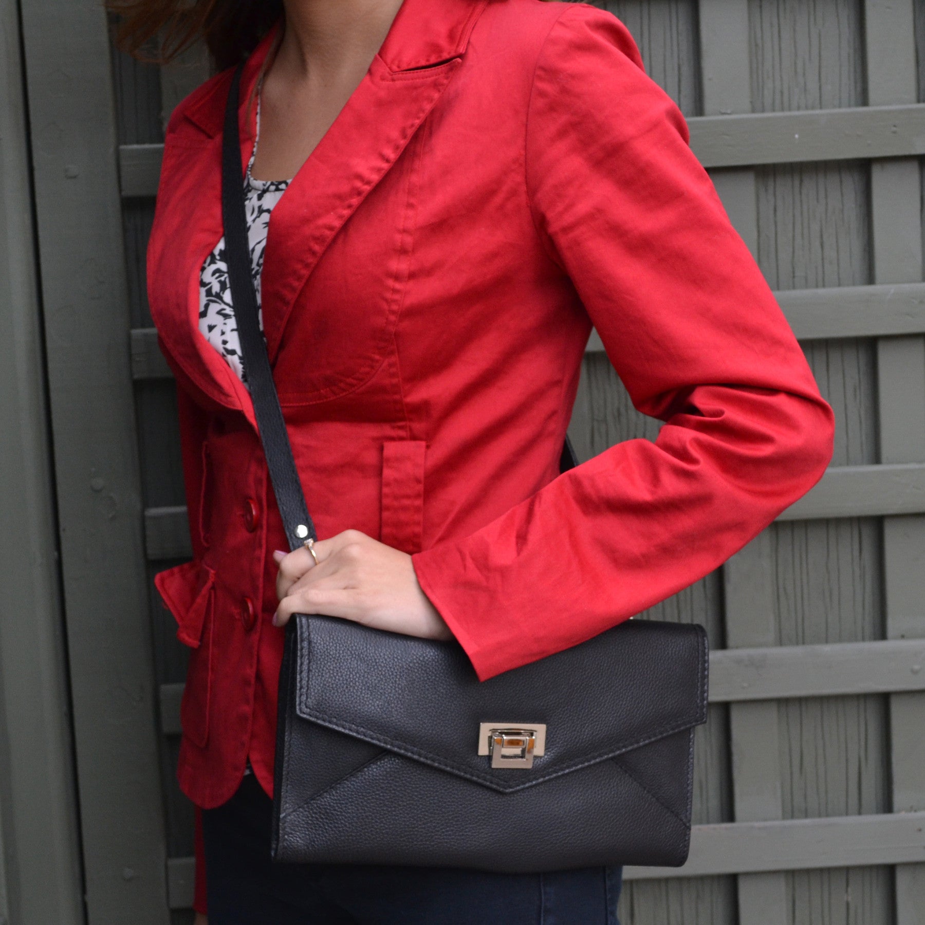 Envelope Clutch - Licorice – Alicia Klein - Taxi Wallet