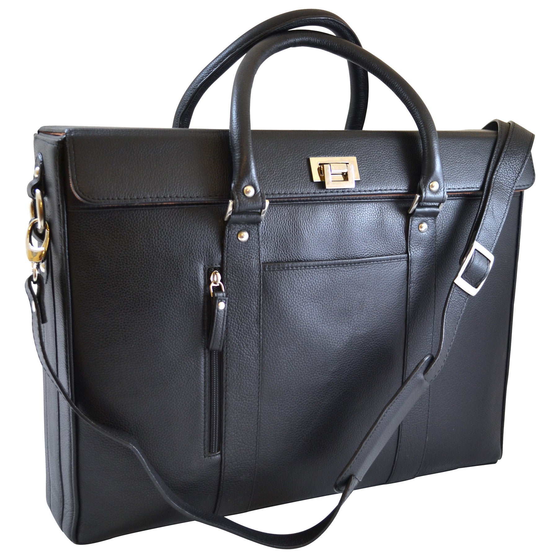Alicia Klein womens laptop briefcase, Hollywood Tote, black