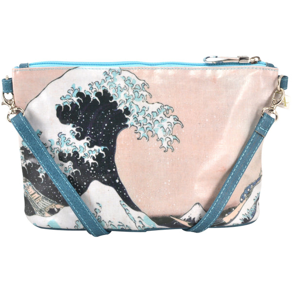 Alicia Klein small crossbody bag, Hokusai Wave, back view