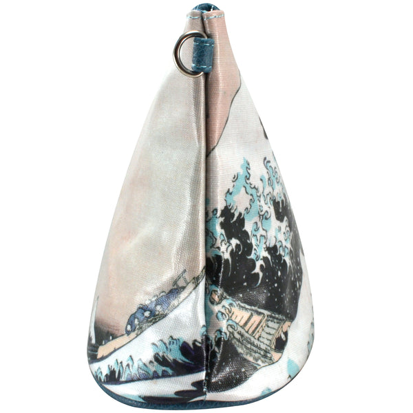 Alicia Klein small crossbody bag, Hokusai Wave, side view