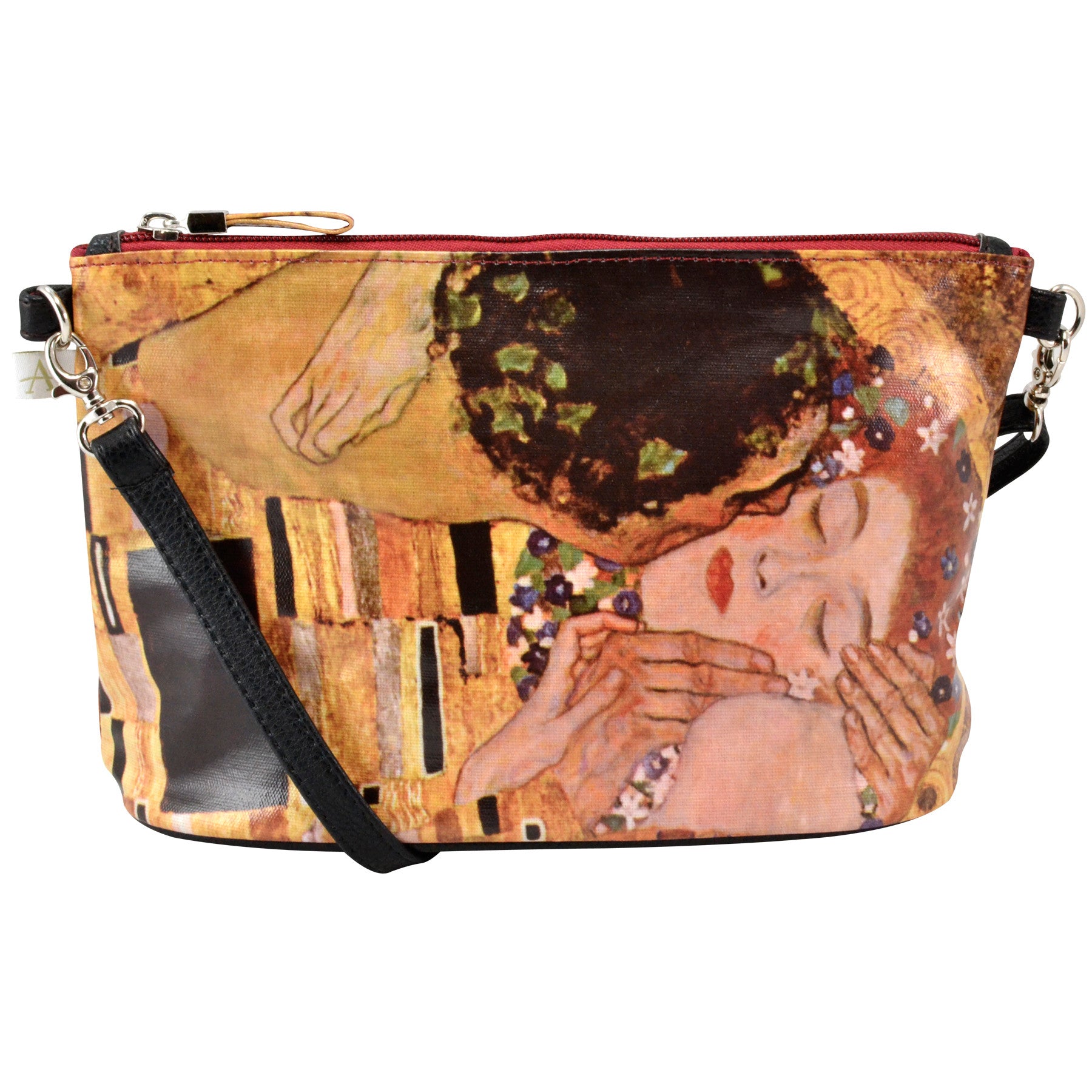 Alicia Klein small crossbody bag, Klimt's The Kiss