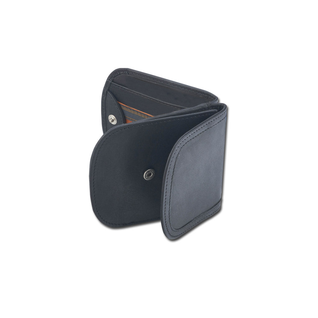 taxi wallet ブラック コインケース・小銭入れ Leather Taxi Wallet-Compact Coin travel Wallet for Men