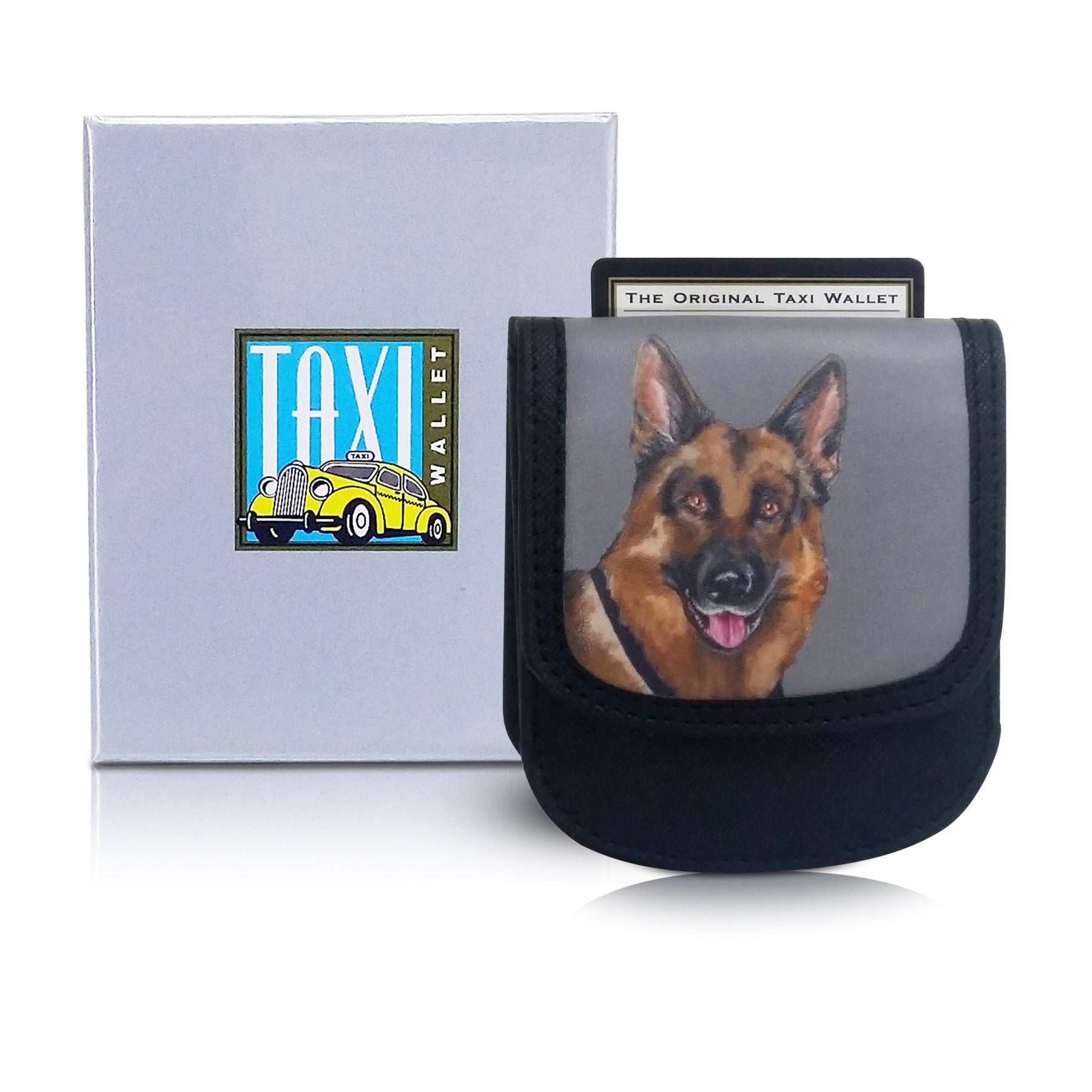 German Shepherd Small Folding RFID Minimalist Card Wallet Coin